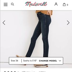 Madewell high rise skinny Jean